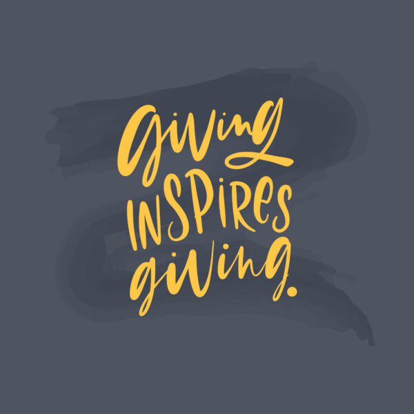 Giving inspires giving
