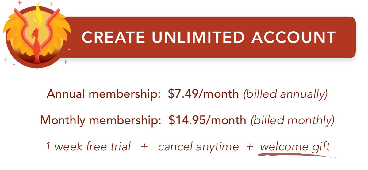 CREATE UNLIMITED ACCOUNT